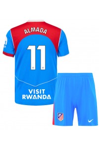 Atletico Madrid Thiago Almada #11 Jalkapallovaatteet Lasten Kolmas peliasu 2025-26 Lyhythihainen (+ Lyhyet housut)